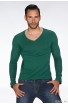 Bluza Uni verde cu Maneca Lunga