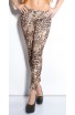 Colanti animal print cu fermoare la spate