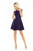 Rochie navy , scurta babyDoll cu maneci scurte