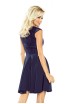 Rochie navy , scurta babyDoll cu maneci scurte