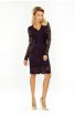 Rochie din dantela neagra cu ecolteu in V