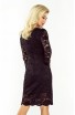 Rochie din dantela neagra cu ecolteu in V